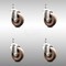 Service Caster 4 Inch 316SS High Temp Glass Filled Nylon 10mm Threaded Stem Caster Set SCC SCC-SS316TS20S414-GFNSHT-M1015-4 - alternate 1